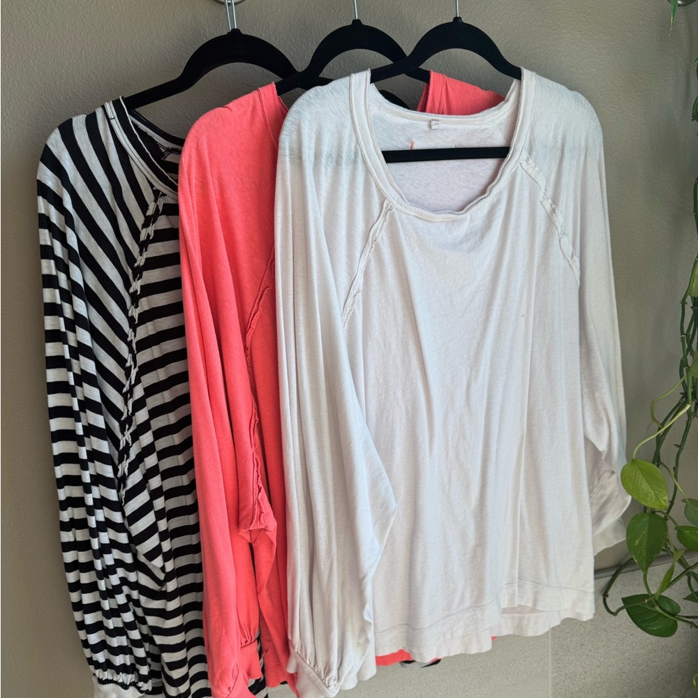 Lot of 3 FP Free People Movement shirts